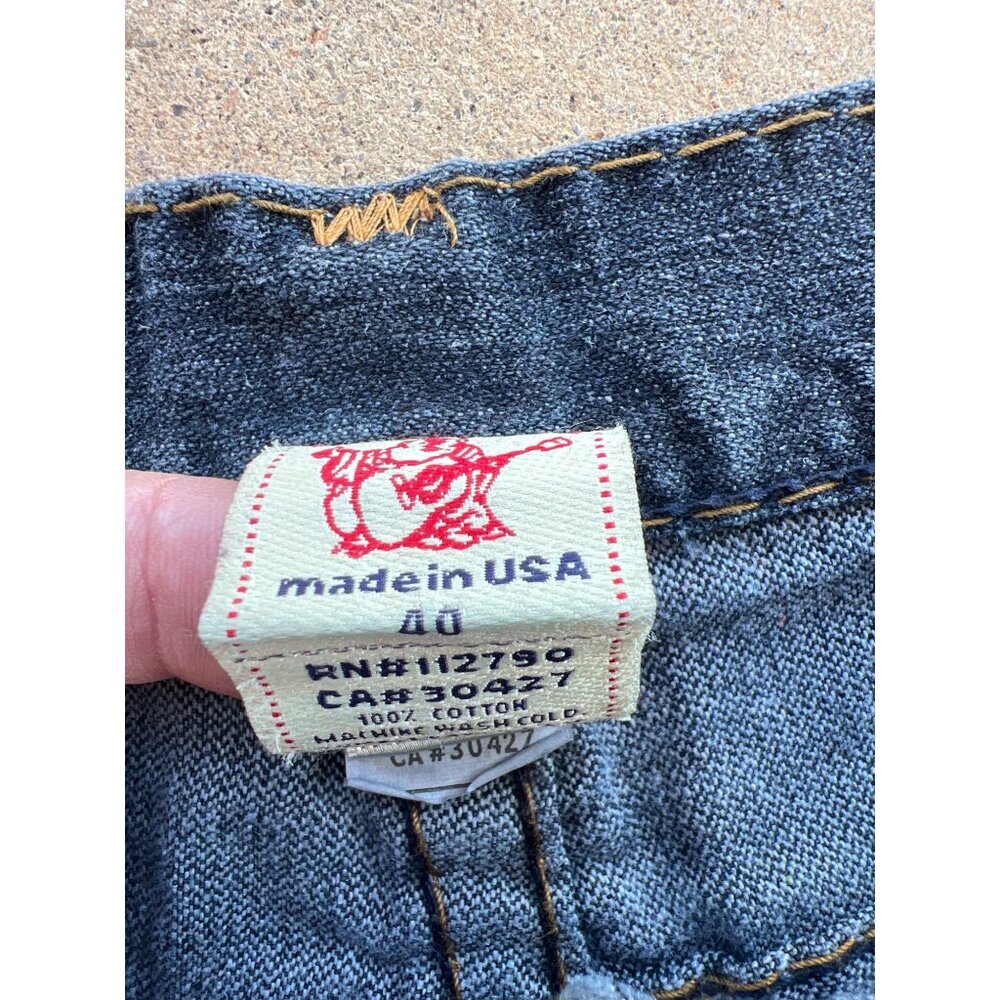 Vintage True Religion Mens Distressed Denim Shorts Size 34 M3 - Picture 2 of 5